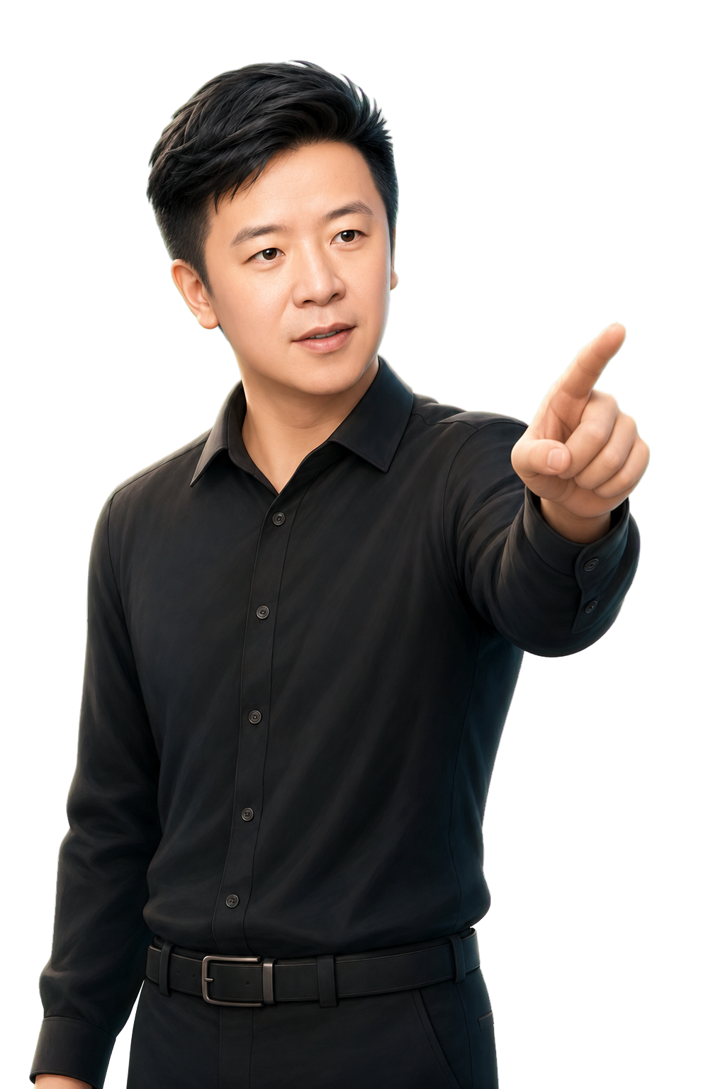 陈义顺老师指向AI界面的个人IP形象